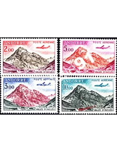 Timbres n° PA 5 à 8 d'Andorre français, collection timbres d'Europe