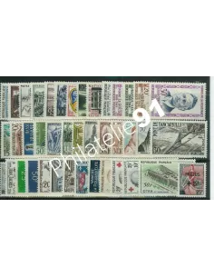 Année complète de timbres de France 1959* -Timbres neufs avec charnières