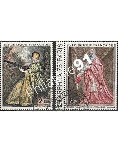Timbre n° 1765 à 1766  oblitéré - collection timbres France