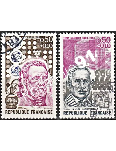 Timbre n° 1768 à 1769  oblitéré - collection timbres France
