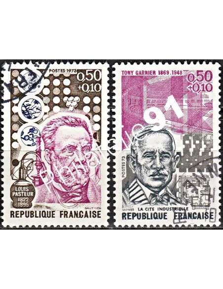 Timbre n° 1768 à 1769  oblitéré - collection timbres France