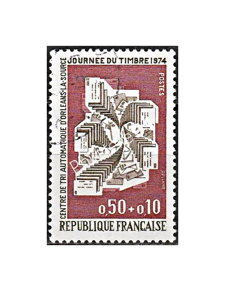 Timbre n° 1786 oblitéré - collection timbres France