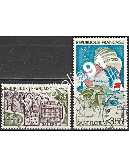 Timbre n° 1793 à 1794  oblitéré - collection timbres France