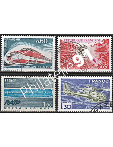 Timbre n° 1802 à 1805  oblitéré - collection timbres France