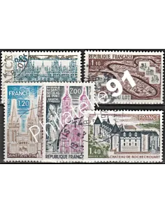 Timbre n° 1806 à 1810  oblitéré - collection timbres France