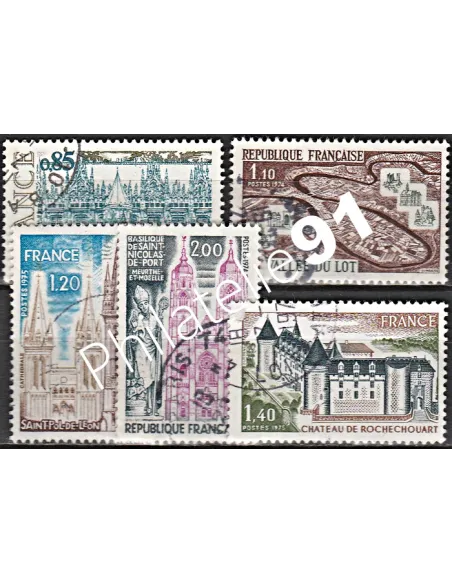 Timbre n° 1806 à 1810  oblitéré - collection timbres France