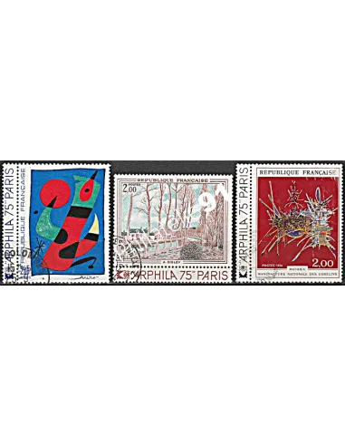 Timbre n° 1811 à 1813  oblitéré - collection timbres France