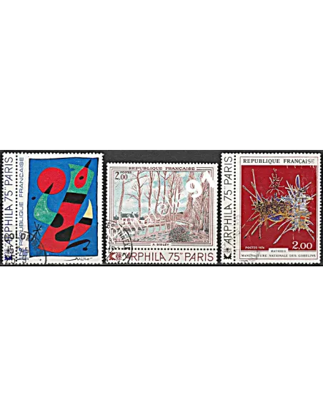 Timbre n° 1811 à 1813  oblitéré - collection timbres France