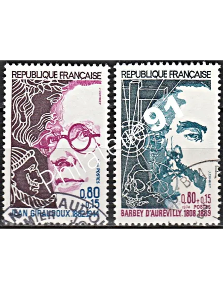 Timbre n° 1822 à 1823  oblitéré - collection timbres France