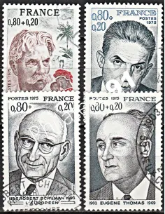 Timbre n° 1824 à 1827  oblitéré - collection timbres France