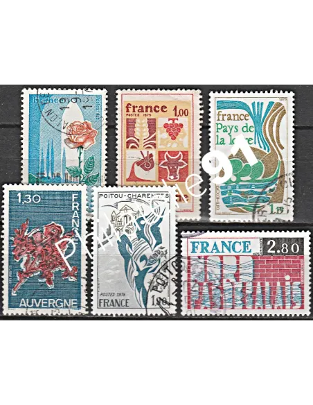Timbre n° 1847 à 1852  oblitéré - collection timbres France