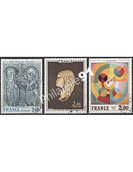 Timbre n° 1867 à 1869  oblitéré - collection timbres France