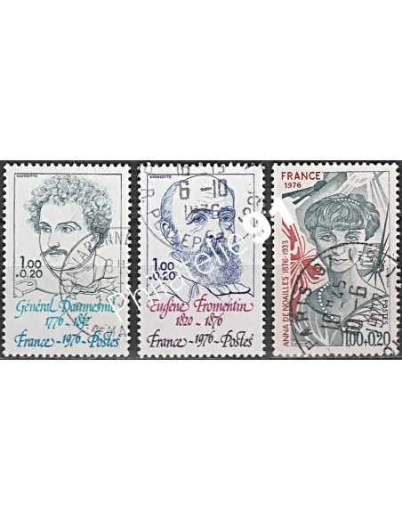 Timbre n° 1896 à 1898  oblitéré - collection timbres France