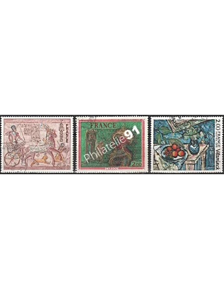 Timbre n° 1899 à 1901  oblitéré - collection timbres France