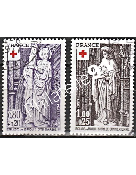 Timbre n° 1910 à 1911  oblitéré - collection timbres France
