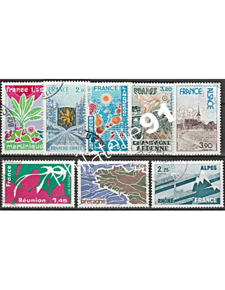 Timbre n° 1914 à 1921 oblitéré - collection timbres France