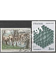 Timbre n° 1823 à 1824  oblitéré - collection timbres France