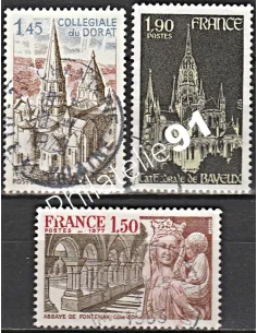 Timbre n° 1937 à 1939  oblitéré - collection timbres France