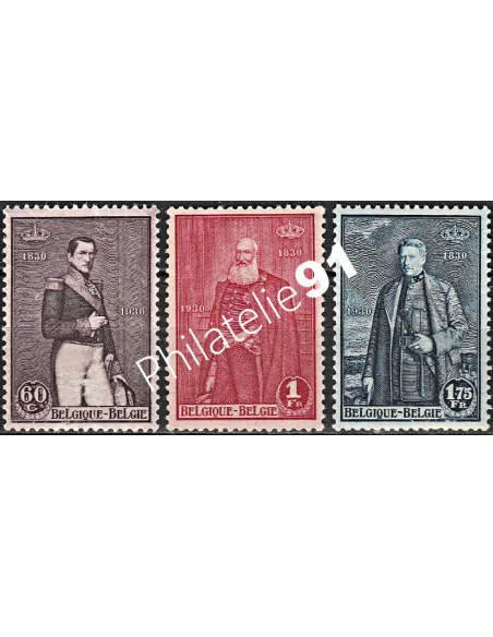 Belgique n° 302 à 304 - Collection timbres europe