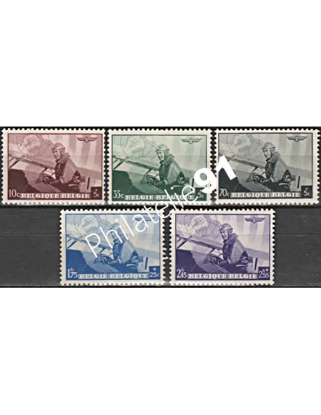 Belgique n° 466 à 470 - Collection timbres europe