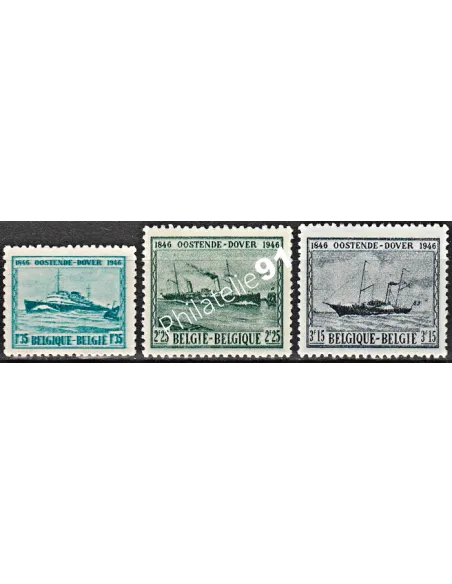 Belgique n° 725 à 727 - Collection timbres europe