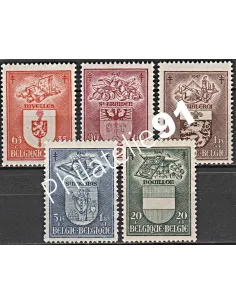 Belgique n° 756 à 760 - Collection timbres europe