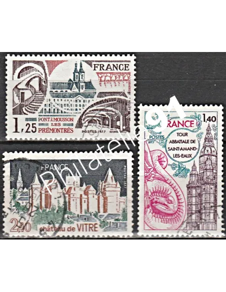 Timbre n° 1947 à 1949  oblitéré - collection timbres France