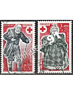 Timbre n° 1959 à 1960  oblitéré - collection timbres France