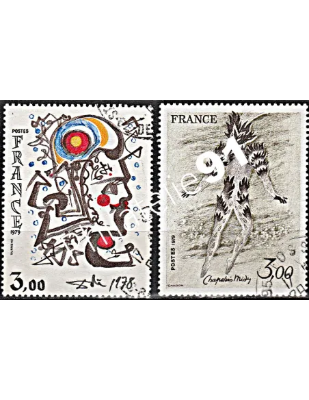 Timbre n° 2067 à 2068  oblitéré - collection timbres France