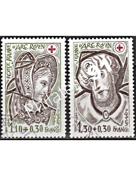 Timbre n° 2070 à 2071  oblitéré - collection timbres France