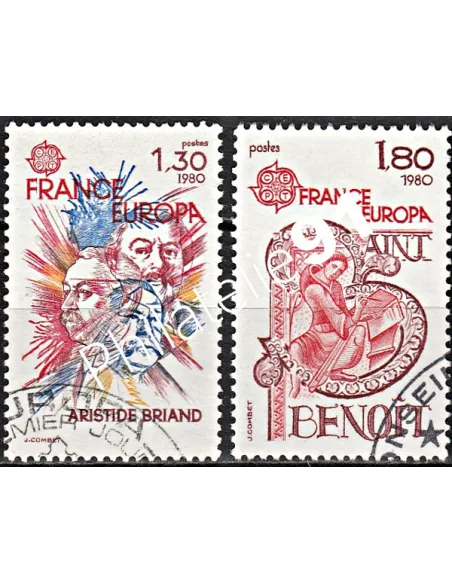 Timbre n° 2085 à 2086  oblitéré - collection timbres France