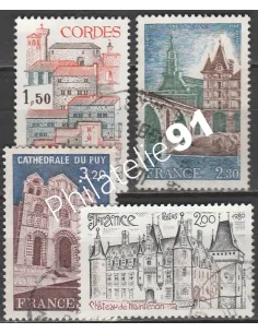 Timbre n° 2081 à 2084 oblitéré - collection timbres France