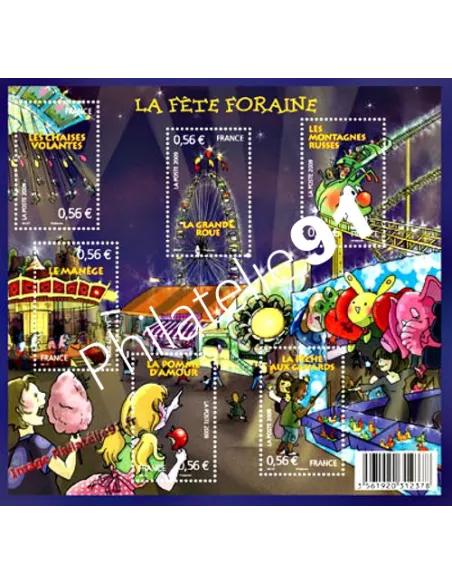 Timbre n° 4378 à 4383 - F4378 - Bloc La fête foraine 2009
