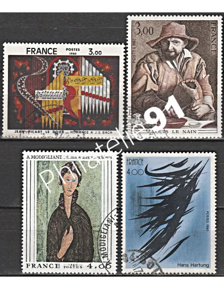 Timbre n° 2107 à 2110  oblitéré - collection timbres France