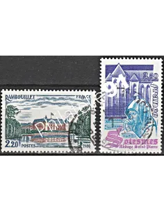 Timbre n° 2111 à 2112  oblitéré - collection timbres France