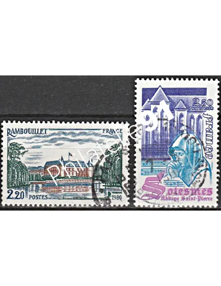 Timbre n° 2111 à 2112  oblitéré - collection timbres France