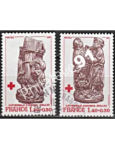 Timbre n° 2116 à 2117  oblitéré - collection timbres France