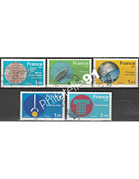 Timbre n° 2126 à 2130  oblitéré - collection timbres France