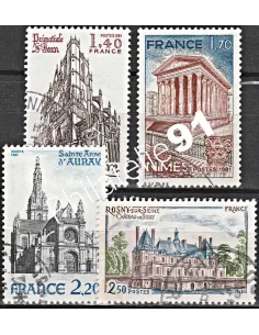 Timbre n° 2132 à 2135  oblitéré - collection timbres France