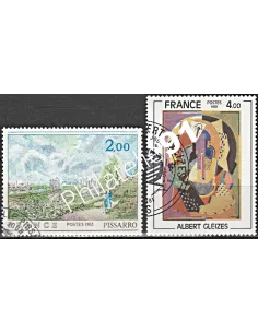 Timbre n° 2136 à 2137  oblitéré - collection timbres France