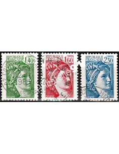 Timbre n° 2154 à 2156  oblitéré - collection timbres France