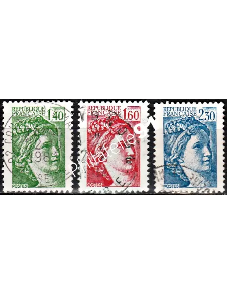 Timbre n° 2154 à 2156  oblitéré - collection timbres France