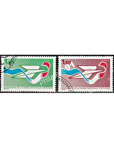 Timbre n° 2165 à 2166  oblitéré - collection timbres France