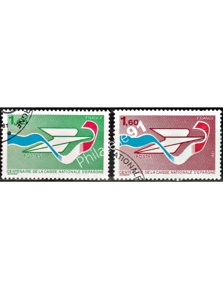 Timbre n° 2165 à 2166  oblitéré - collection timbres France