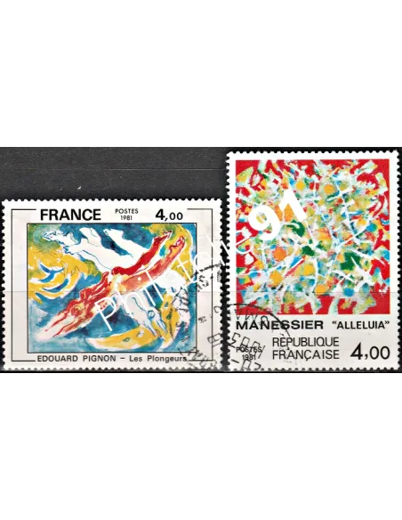 Timbre n° 2168 à 2169  oblitéré - collection timbres France