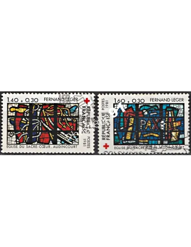 Timbre n° 2175 à 2176  oblitéré - collection timbres France