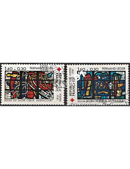 Timbre n° 2175 à 2176  oblitéré - collection timbres France