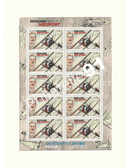 Feuille de TimbrePoste Aérienne n° 80, collection timbres France