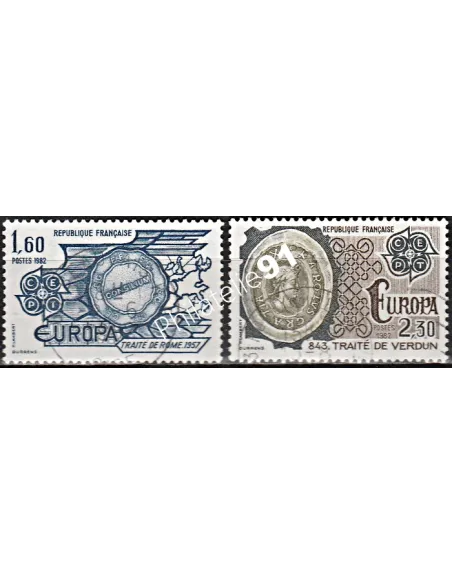 Timbre n° 2207 à 2208  oblitéré - collection timbres France