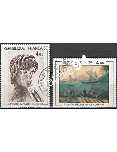 Timbre n° 2210 à 2211  oblitéré - collection timbres France
